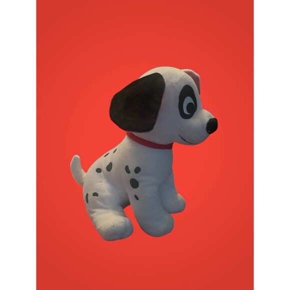 Disney Store PATCH 101 Dalmations Puppy Dog 12" Plush Stuffed Animal EUC Stuffie - Picture 3 of 7